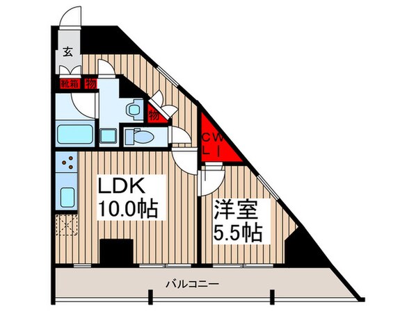 グラシアプレイス曳舟の物件間取画像